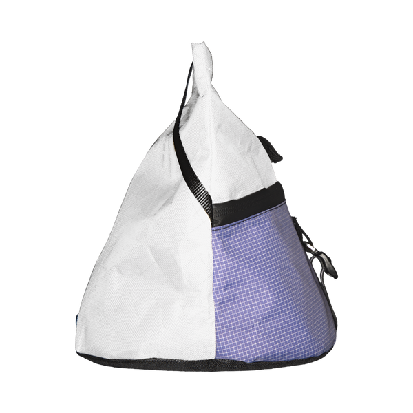 Magnetic Brush Bucket in White Stoneflower, side