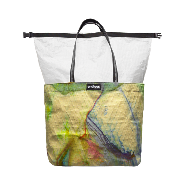 Endless Choss Tote in French River, open