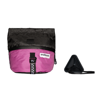 Magnetic Brush Bucket in Blackberry with a Black Triad Warm Up Block