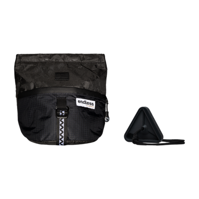 Magnetic Brush Bucket in Blackout with a Black Triad Warm Up Block