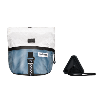 Magnetic Brush Bucket in Blue Cloud with a Black Triad Warm Up Block