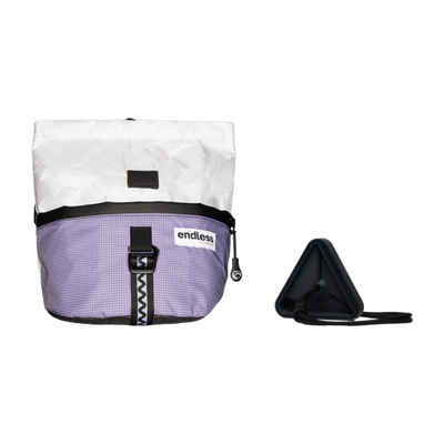 Magnetic Brush Bucket in White Stoneflower with a Black Triad Warm Up Block