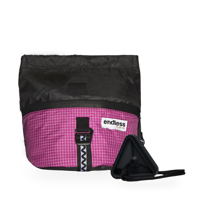 Magnetic Brush Bucket in Blackberry with a Black Triad Warm Up Block