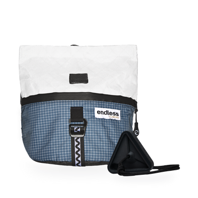 Magnetic Brush Bucket in Blue Cloud with a Black Triad Warm Up Block