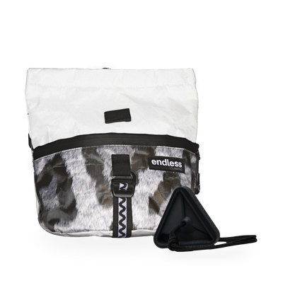 Magnetic Brush Bucket in Snow Leopard with a Black Triad Warm Up Block