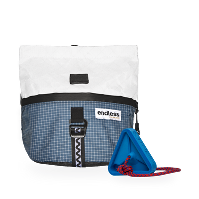 Magnetic Brush Bucket in Blue Cloud with a Blue Triad Warm Up Block