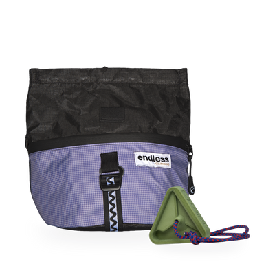 Magnetic Brush Bucket in Black Stoneflower with a Green Triad Warm Up Block
