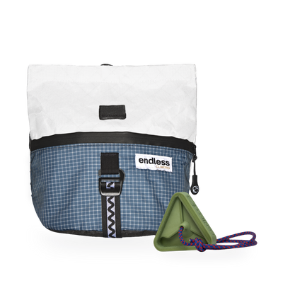 Magnetic Brush Bucket in Blue Cloud with a Green Triad Warm Up Block