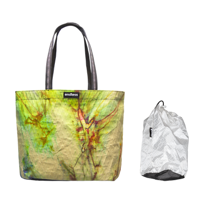 Choss Tote in French River with a Black Stuff Satchel