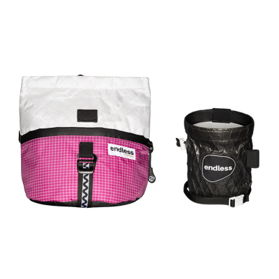 Magnetic Brush Bucket in Berry with a Blackout Sportsman's Purse