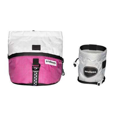 Magnetic Brush Bucket in Berry with a Classic Sportsman's Purse