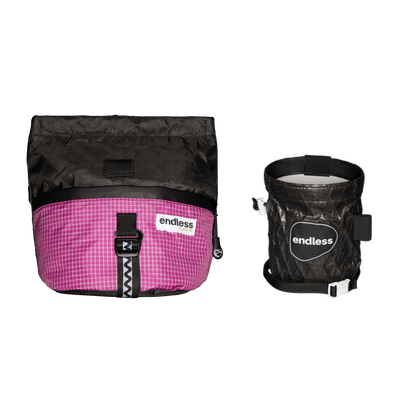 Magnetic Brush Bucket in Blackberry with a Blackout Sportsman's Purse