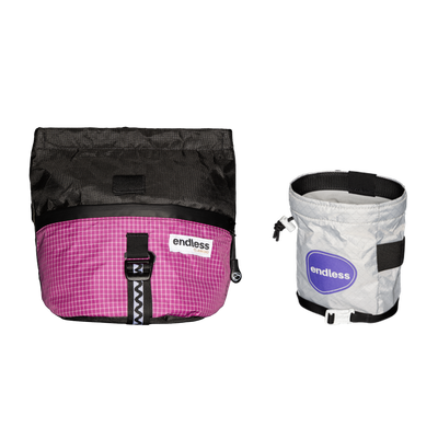 Magnetic Brush Bucket in Blackberry with a Purple Sportsman's Purse