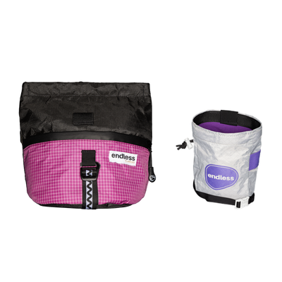 Magnetic Brush Bucket in Blackberry with a PurpleMaxxing Sportsman's Purse