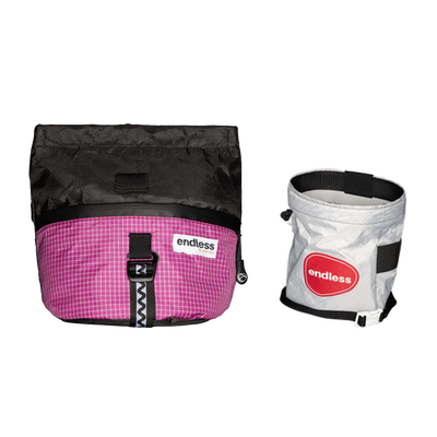 Magnetic Brush Bucket in Blackberry with a Rojo Rising Sportsman's Purse