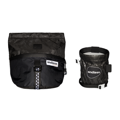 Magnetic Brush Bucket in Blackout with a Blackout Sportsman's Purse