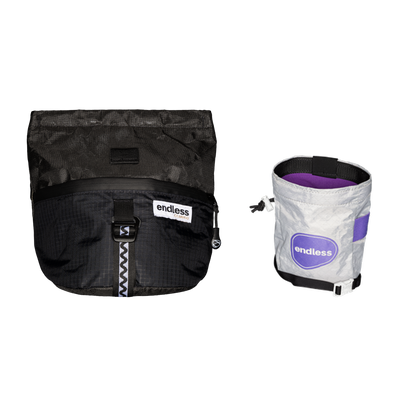 Magnetic Brush Bucket in Blackout with a PurpleMaxxing Sportsman's Purse