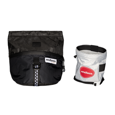 Magnetic Brush Bucket in Blackout with a Rojo Rising Sportsman's Purse