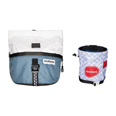 Magnetic Brush Bucket in Blue Cloud with a World Cup Sportsman's Purse