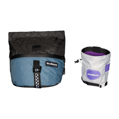 Magnetic Brush Bucket in Blue Smoke with a PurpleMaxxing Sportsman's Purse