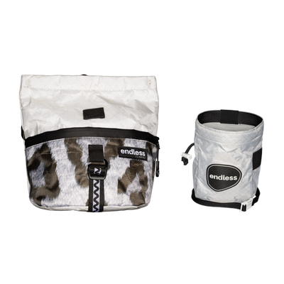 Magnetic Brush Bucket in Snow Leopard with a Classic Sportsman's Purse