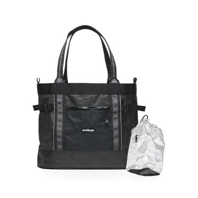 Black UltraMega Tote with a Black Stuff Satchel