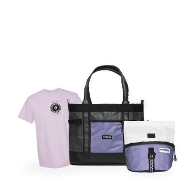 Stoneflower Tee, Stoneflower UltraMega Tote and White Stoneflower Magnetic Brush Bucket