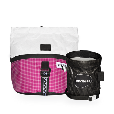 Magnetic Brush Bucket in Berry with a Blackout Sportsman's Purse