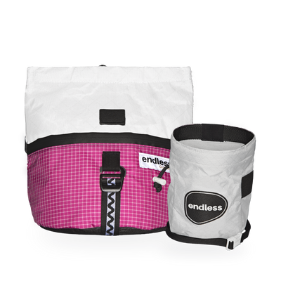 Magnetic Brush Bucket in Berry with a Classic Sportsman's Purse