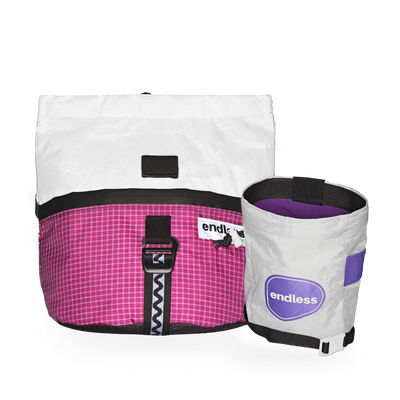 Magnetic Brush Bucket in Berry with a PurpleMaxxing Sportsman's Purse