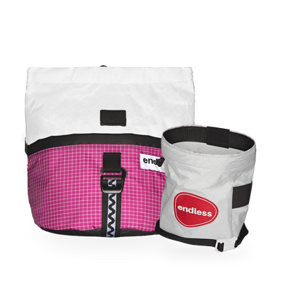 Magnetic Brush Bucket in Berry with a Rojo Rising Sportsman's Purse