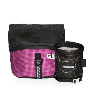 Magnetic Brush Bucket in Blackberry with a Blackout Sportsman's Purse