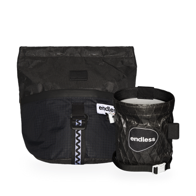Magnetic Brush Bucket in Blackout with a Blackout Sportsman's Purse