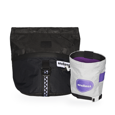 Magnetic Brush Bucket in Blackout with a PurpleMaxxing Sportsman's Purse