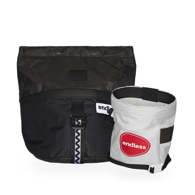 Magnetic Brush Bucket in Blackout with a Rojo Rising Sportsman's Purse