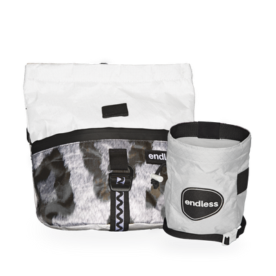 Magnetic Brush Bucket in Snow Leopard with a Classic Sportsman's Purse