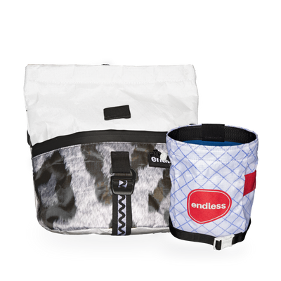 Magnetic Brush Bucket in Snow Leopard with a World Cup Sportsman's Purse