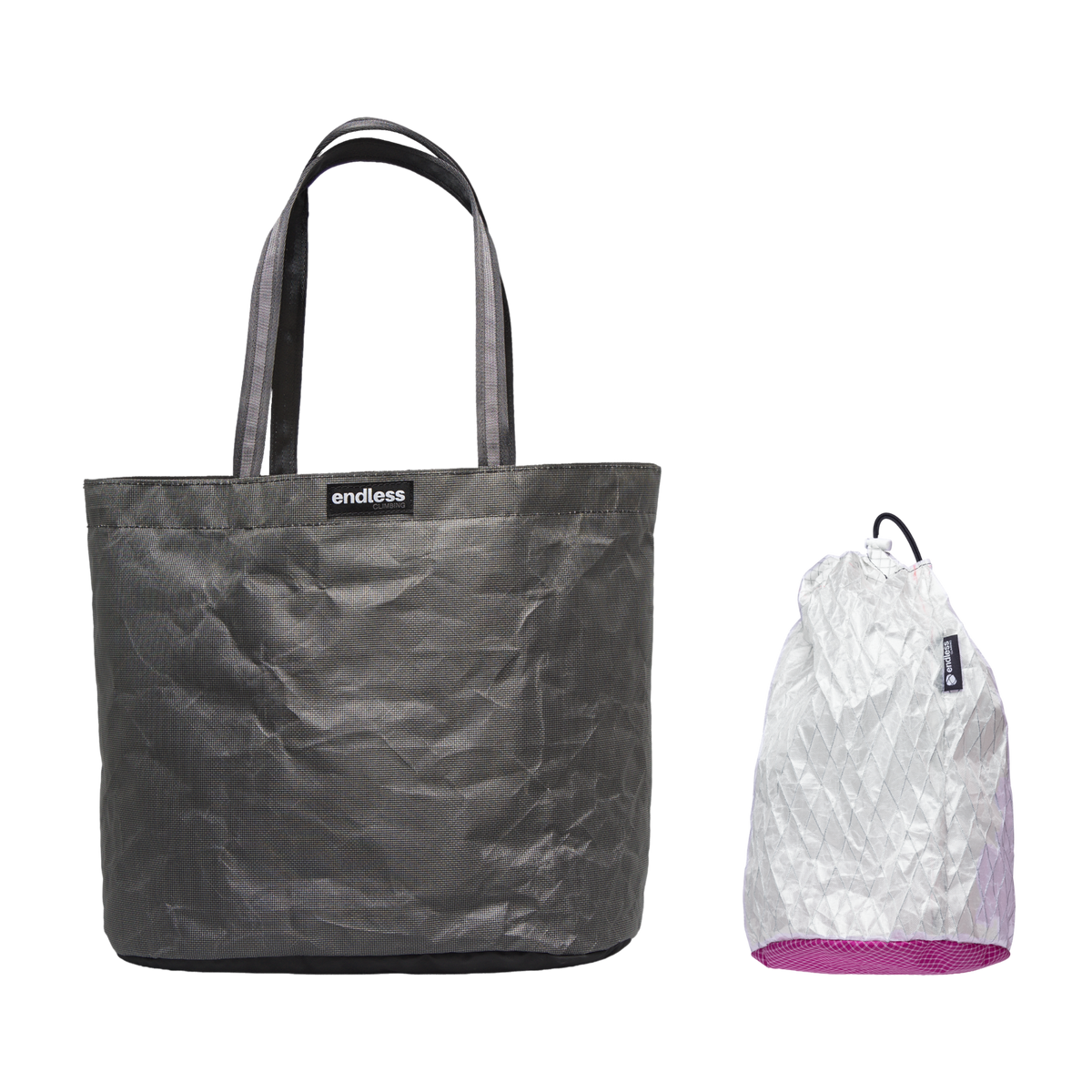 Simple Tote + Free Stuff Satchel in Ultra 200 Grey