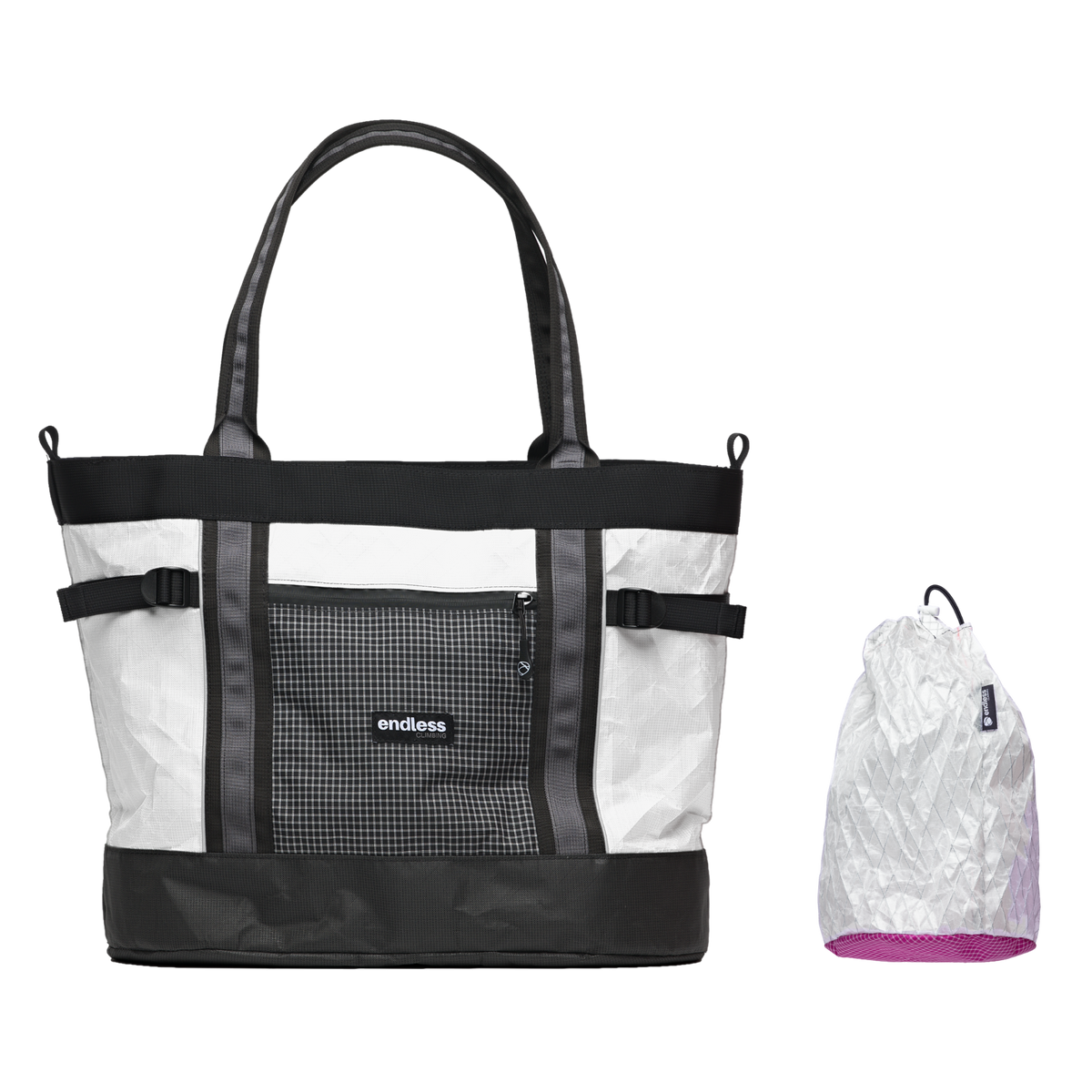UltraMega Tote + Free Stuff Satchel in White