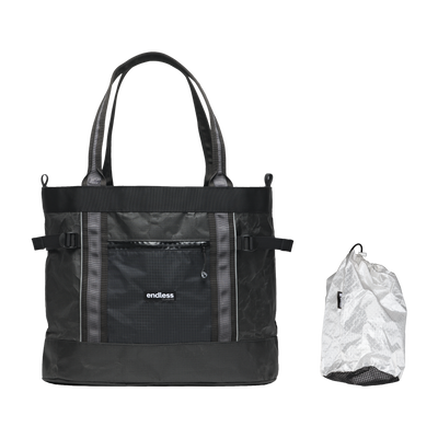 Black UltraMega Tote with a Black Stuff Satchel