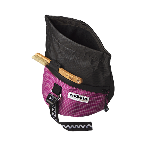 Magnetic Brush Bucket in Blackberry, open