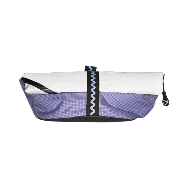 Magnetic Brush Bucket in White Stoneflower, with the top rolled down