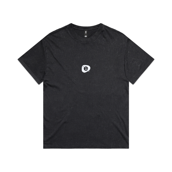 Stone Logo Tee in Black