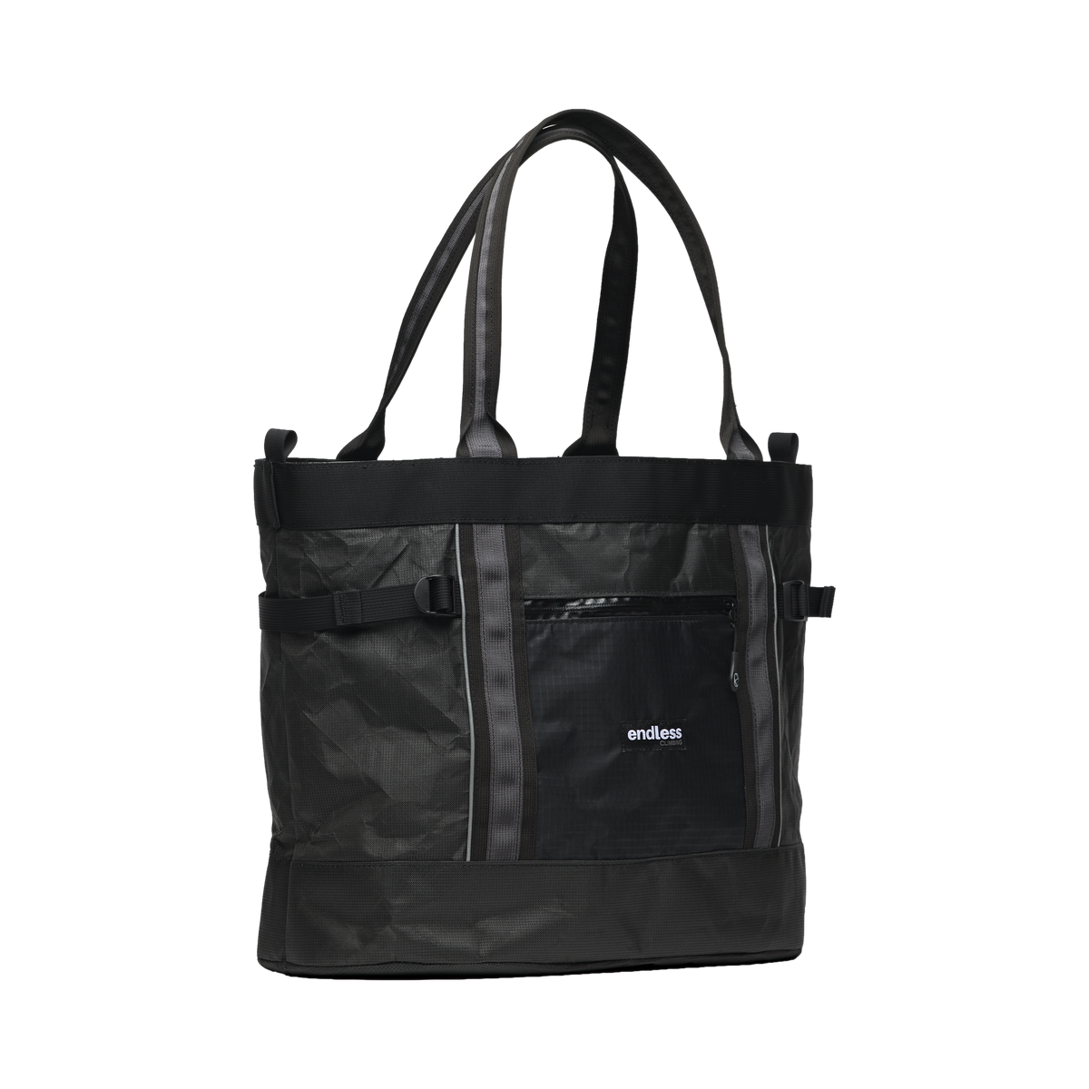 UltraMega Tote Bag in Black, three-quarter view