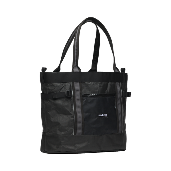 UltraMega Tote Bag in Black, three-quarter view