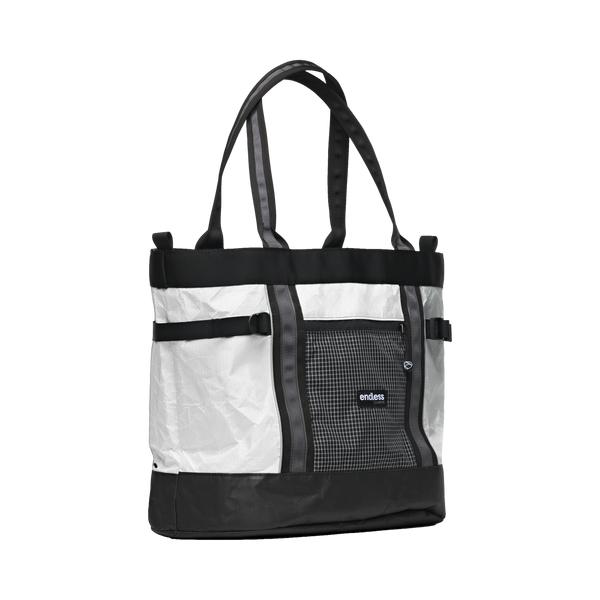 UltraMega Tote Bag in White, three-quarter view